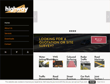 Tablet Screenshot of highwaymarkings.ie